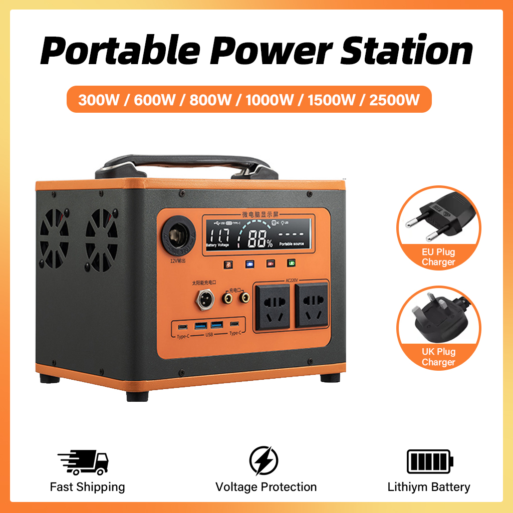 Camping Cooking Utensils Kit - Portable Power Station 300/600/800/1000/1500/2500W Generator Storage