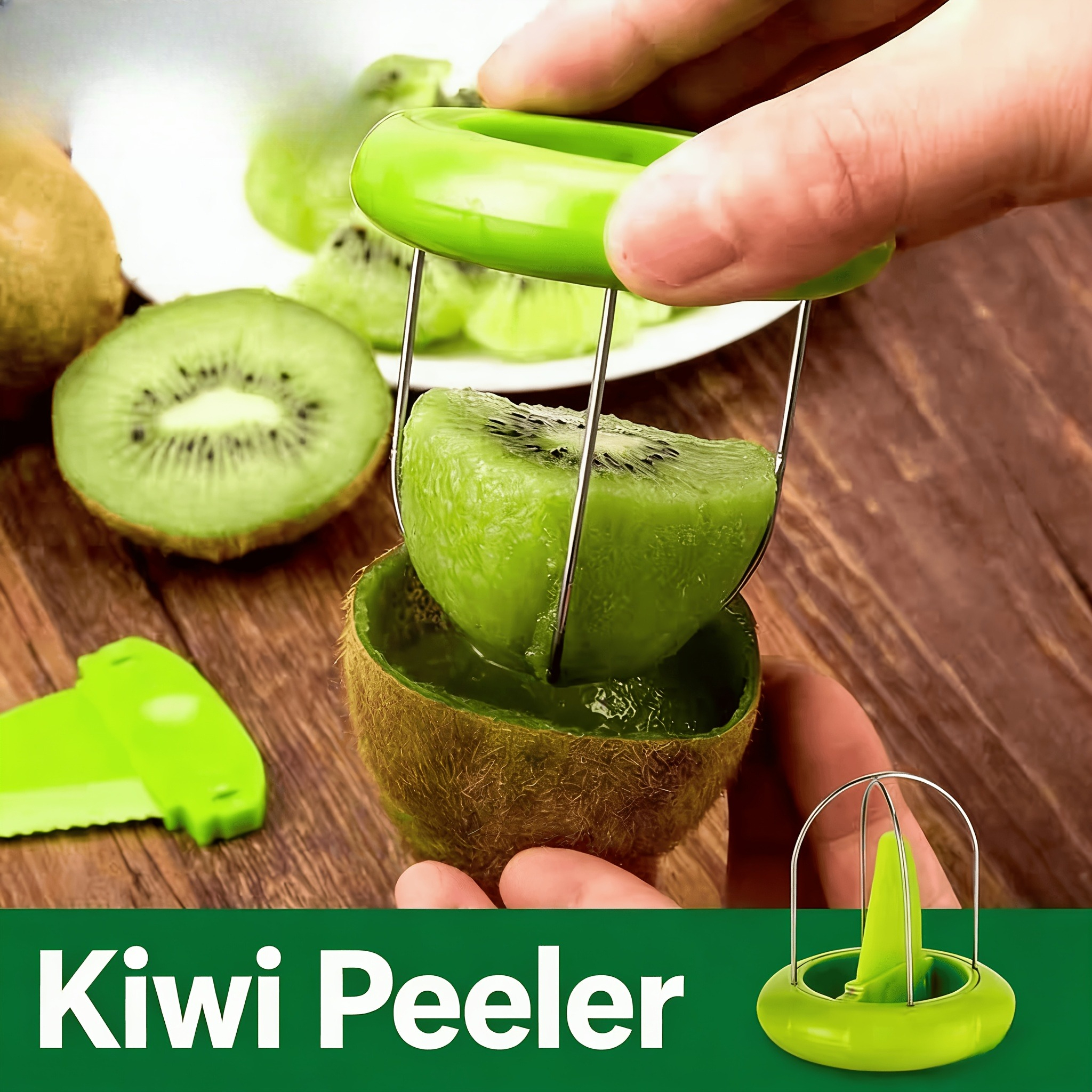 Camping Cooking Kitchen - Two creative kiwi peelers with cute