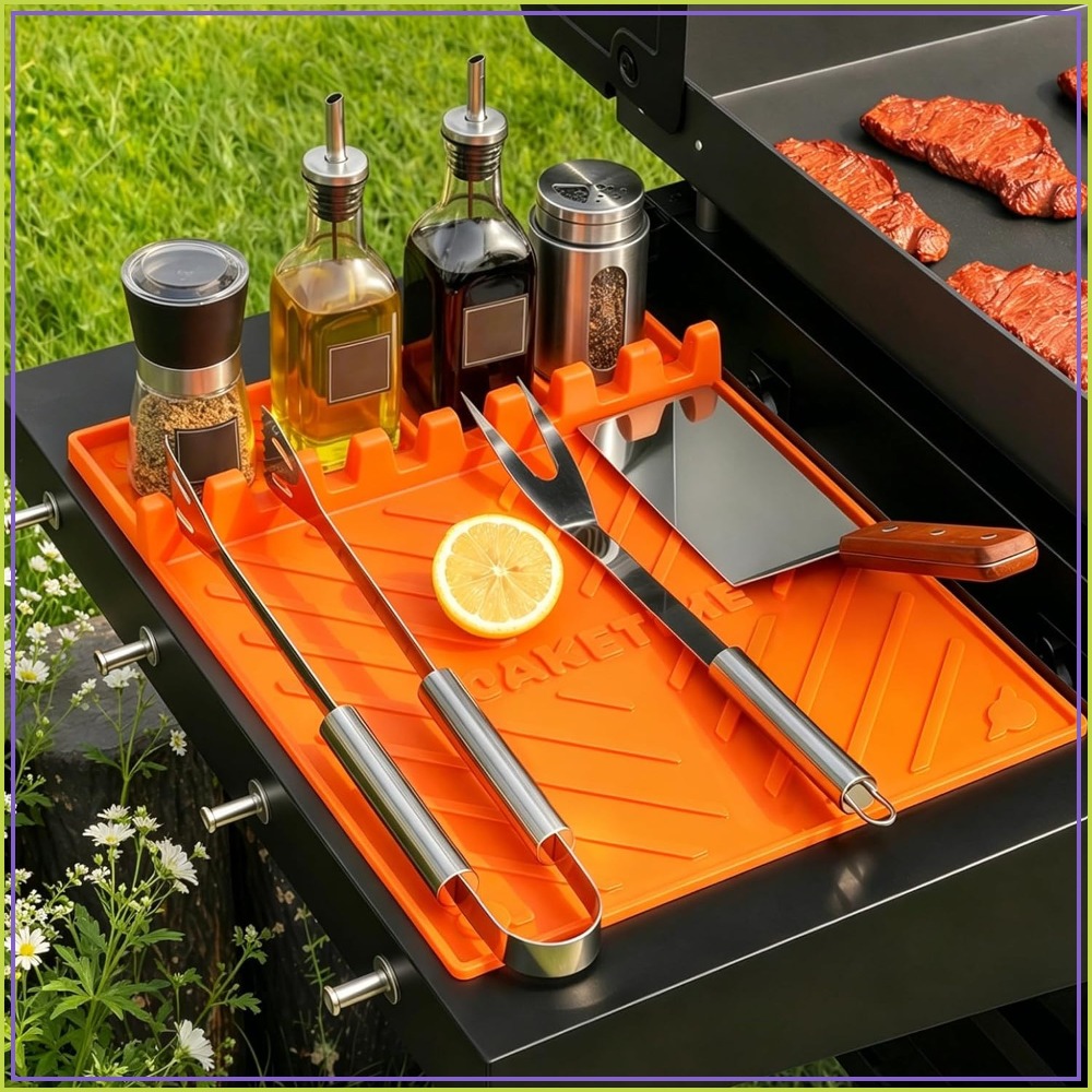 Camping Cooking Kitchen - Silicone Grill Mats for Blackstone Griddle,