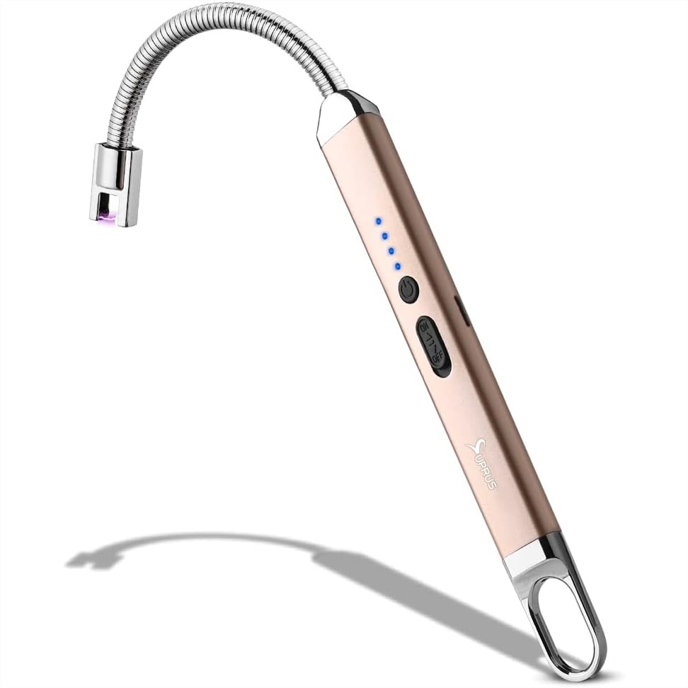 Camping Cooking Candle - Rechargeable Arc Lighter with 360° Flexible
