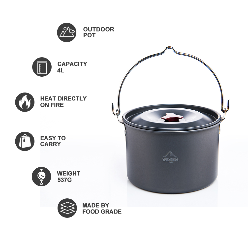 Widesea Hard Anodized Aluminum - Camping Cooking Accessories recension och pris