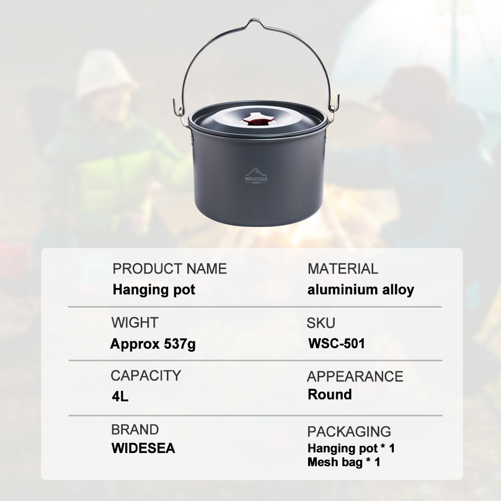 Widesea Hard Anodized Aluminum - Camping Cooking Accessories recension och pris