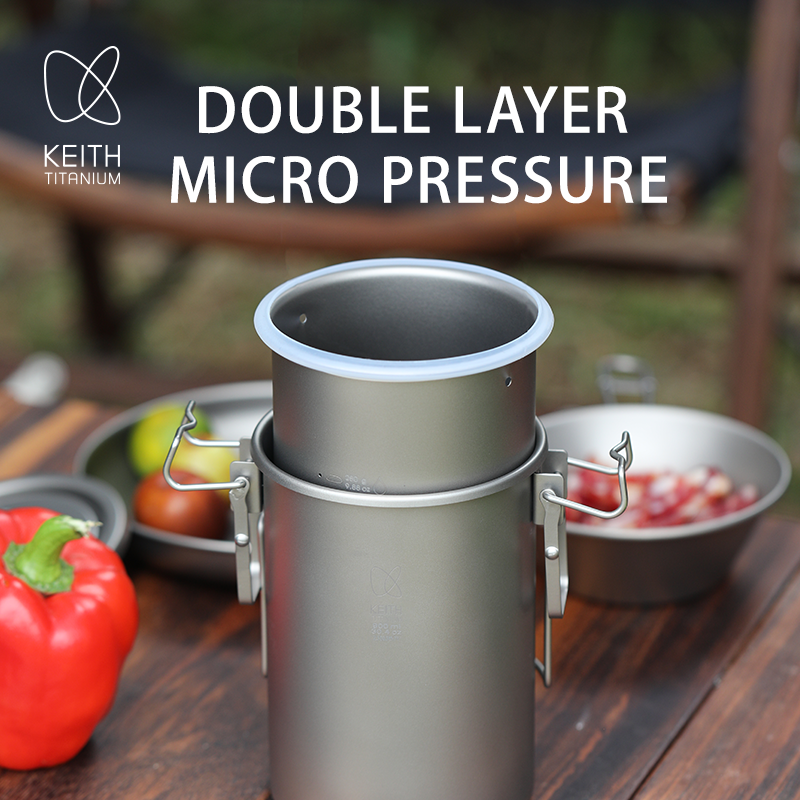 KEITH Pure Titanium Rice Cooke - Camping Cooking Kitchen recension och pris
