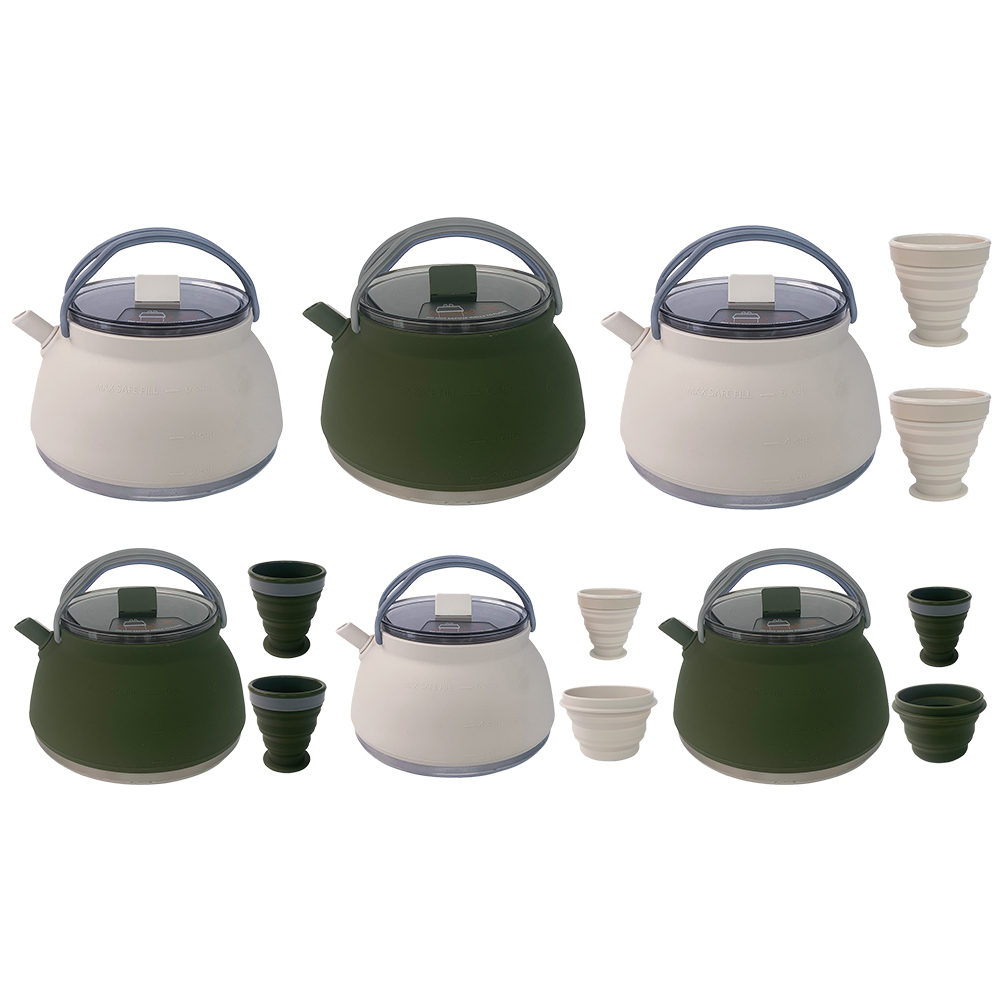 Outdoor Folding Silicone Kettl - Camping Cooking Hardware recension och pris