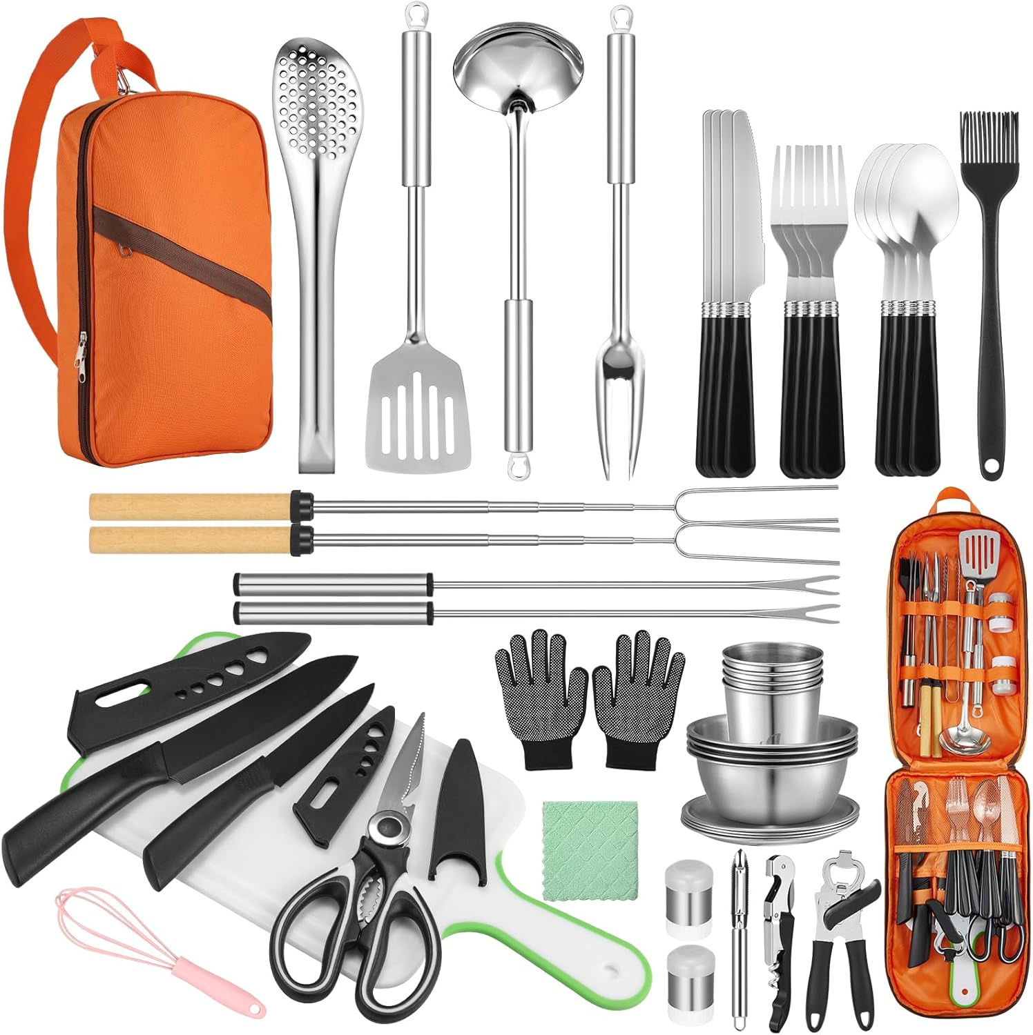 45-Piece Camping Cookware Set  - Camping Cooking Kitchen recension och pris