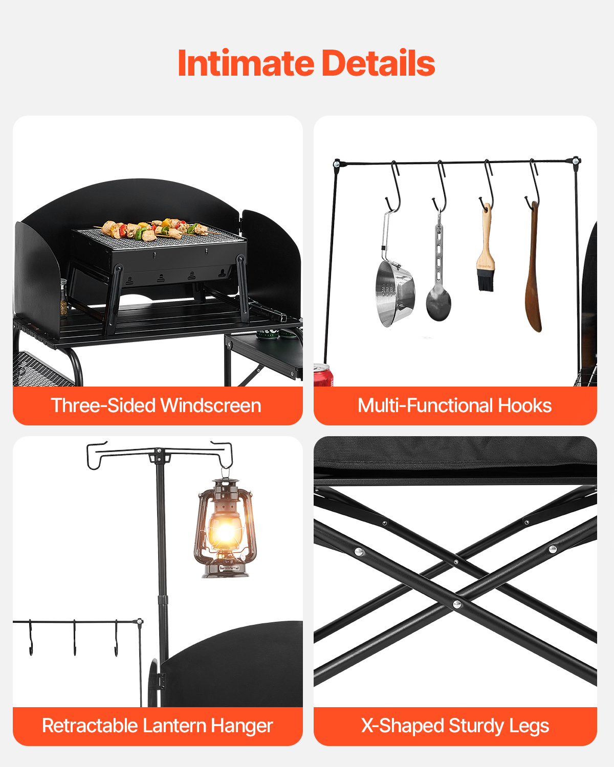 Folding Camping Table Outdoor  - Camping Cooking Table With Storage recension och pris