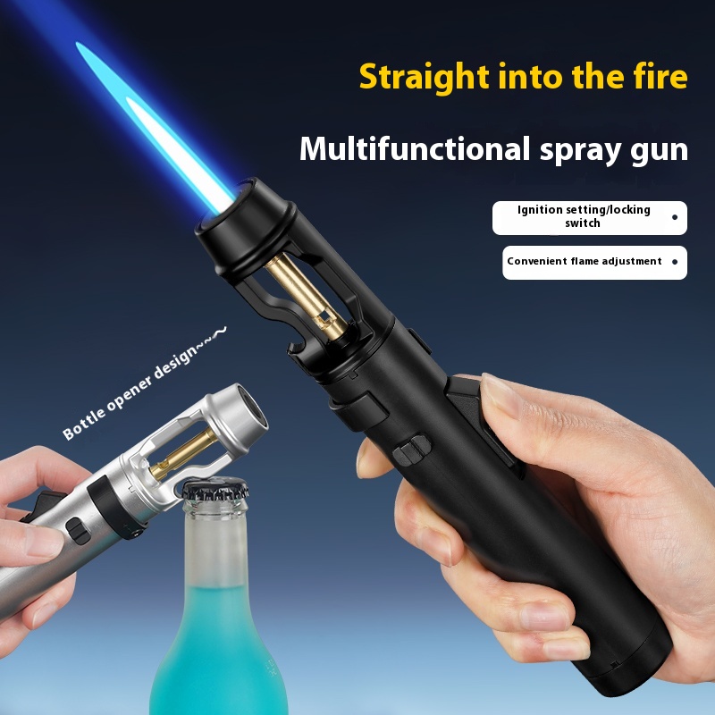 Metal Windproof Jet Flame Ligh - Camping Cooking Gas recension och pris