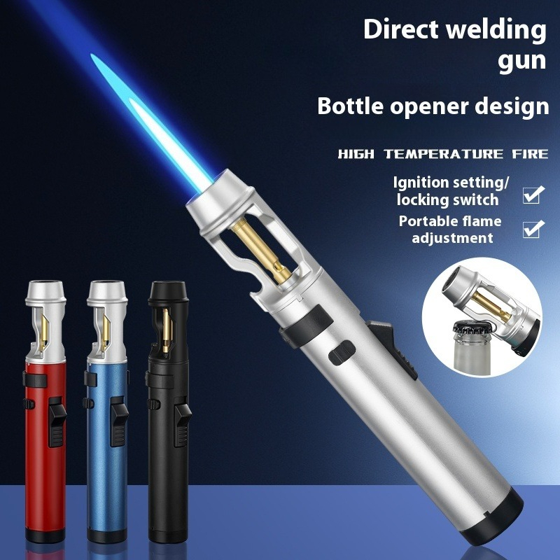 Metal Windproof Jet Flame Ligh - Camping Cooking Gas recension och pris