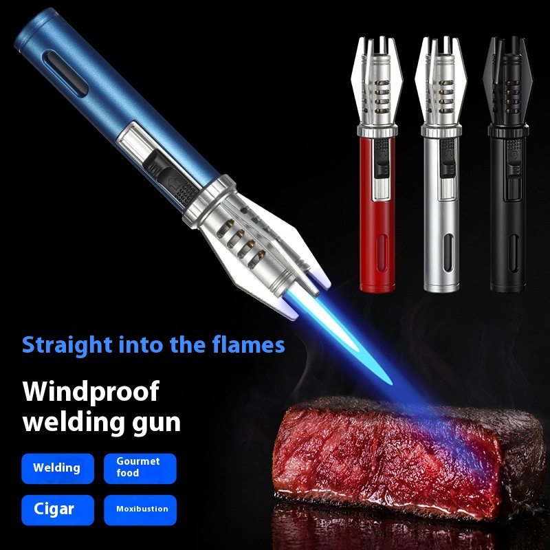 Metal Windproof Jet Flame Ligh - Camping Cooking Gas recension och pris