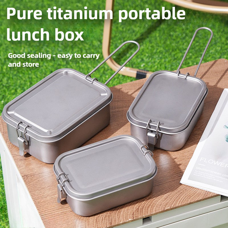800ml/1200ml Healthy Titanium  - Camping Cooking Container recension och pris