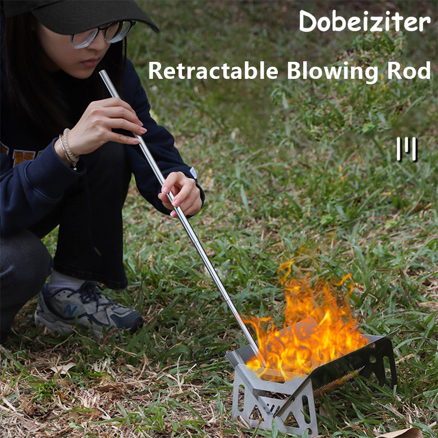 Stainless Steel Blowpipe Pocke - Camping Cooking Candle recension och pris