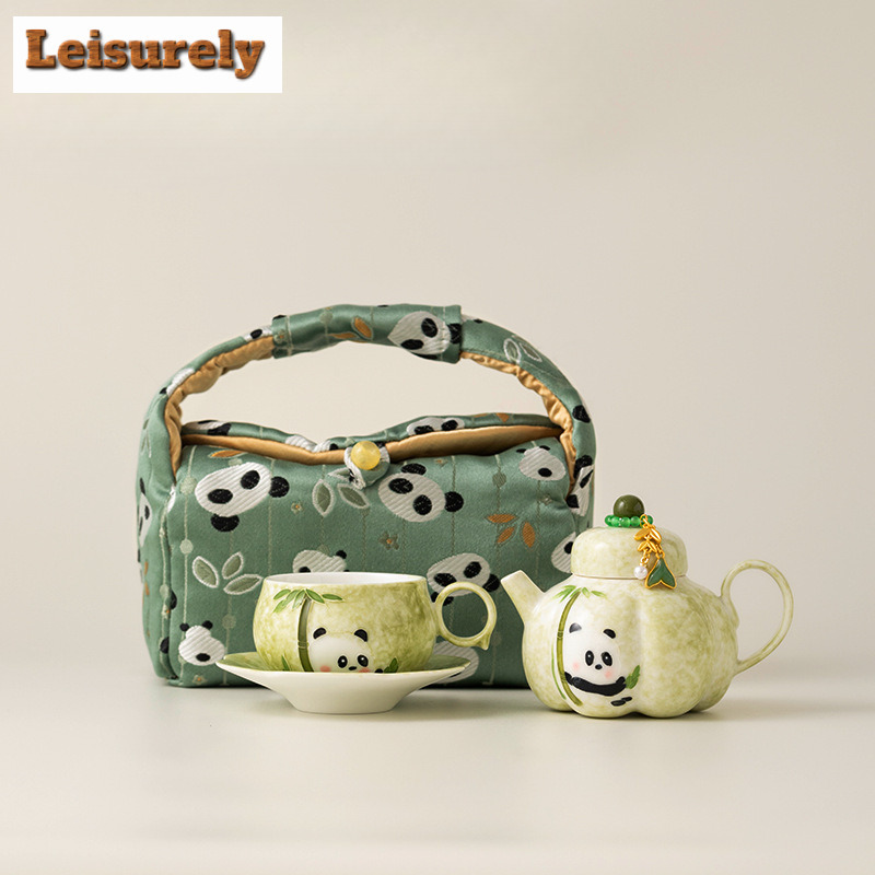 Hand-painted Panda Travel Tea  - Camping Cooking Accessories recension och pris