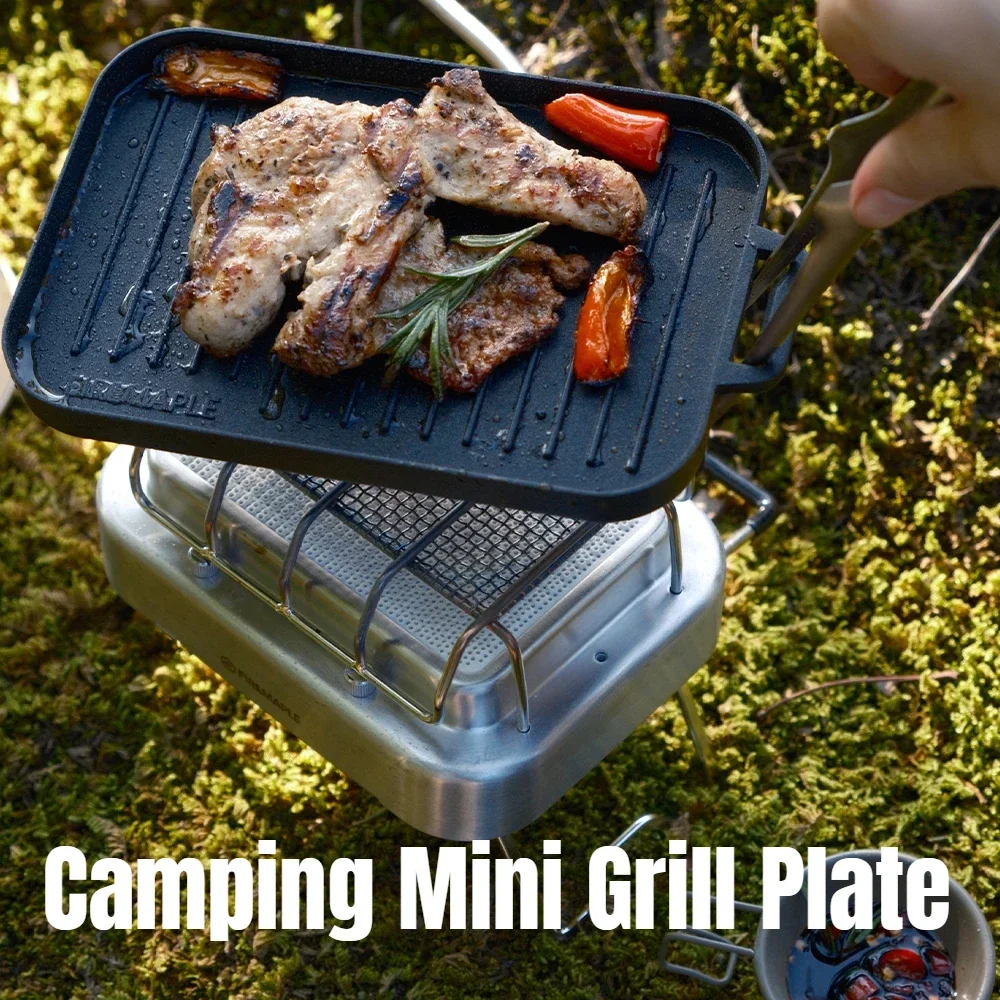 Mini Grill Plate Set Thickened - Camping Cooking Candle recension och pris