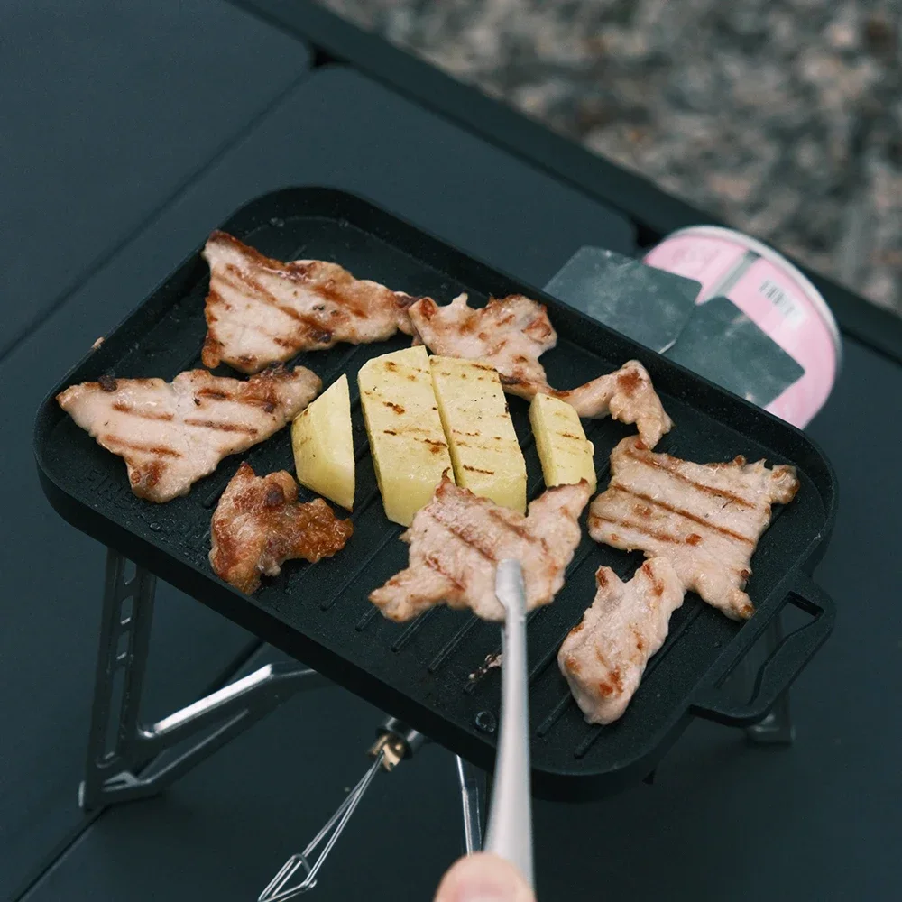 Mini Grill Plate Set Thickened - Camping Cooking Candle recension och pris