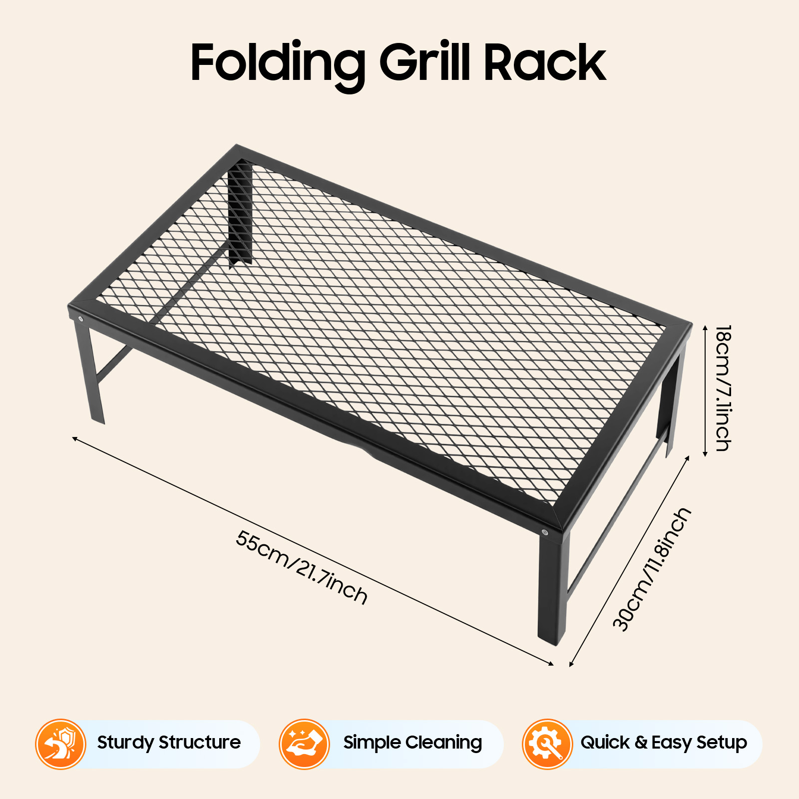 Portable Foldable Camping Gril - Camping Cooking Portable recension och pris