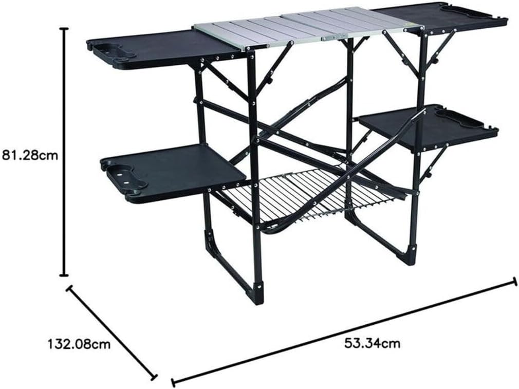 Slim-Fold Cook Station Portabl - Camping Cooking Table With Storage recension och pris