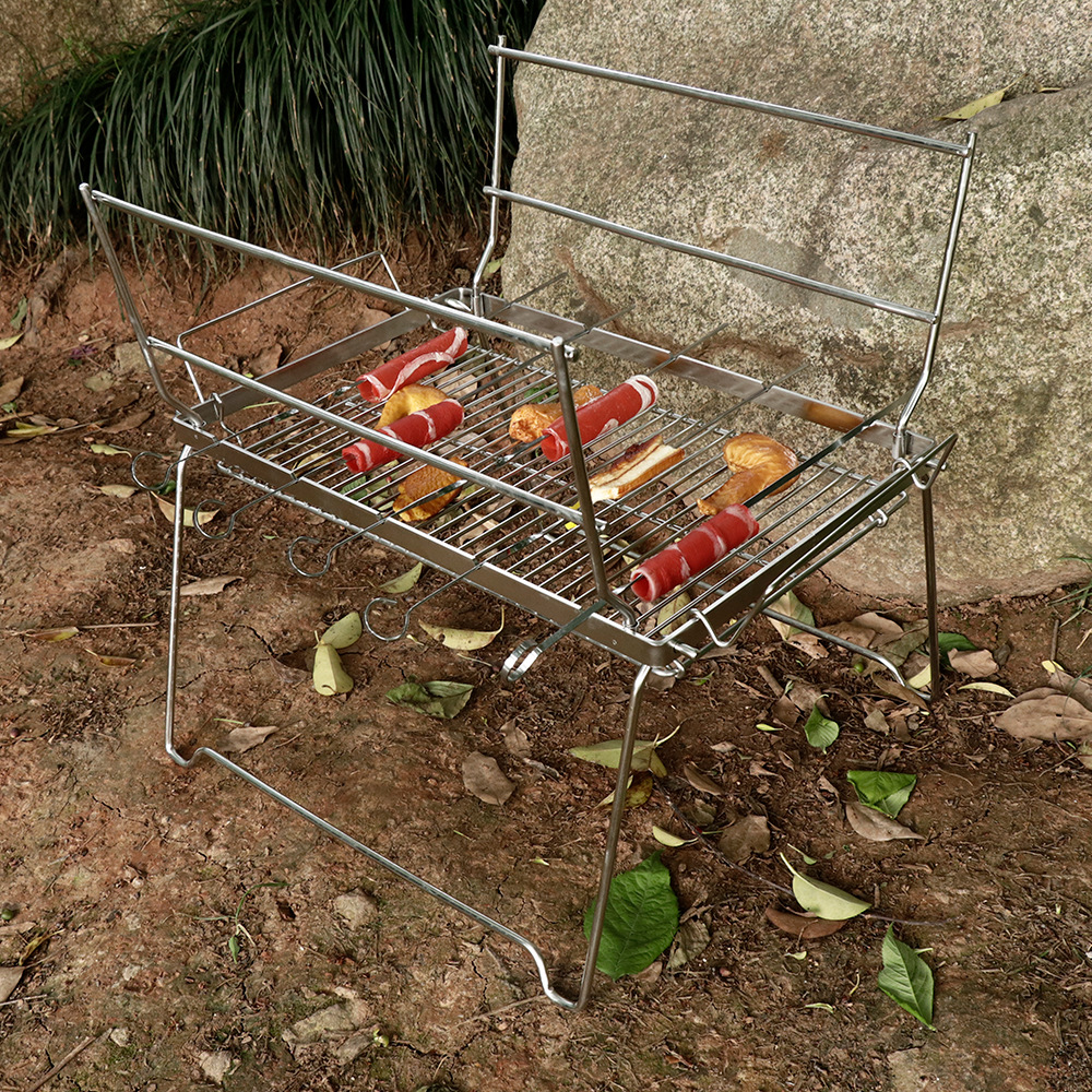Folding Barbecue Grill Camping - Camp Grill Portable Folding recension och pris