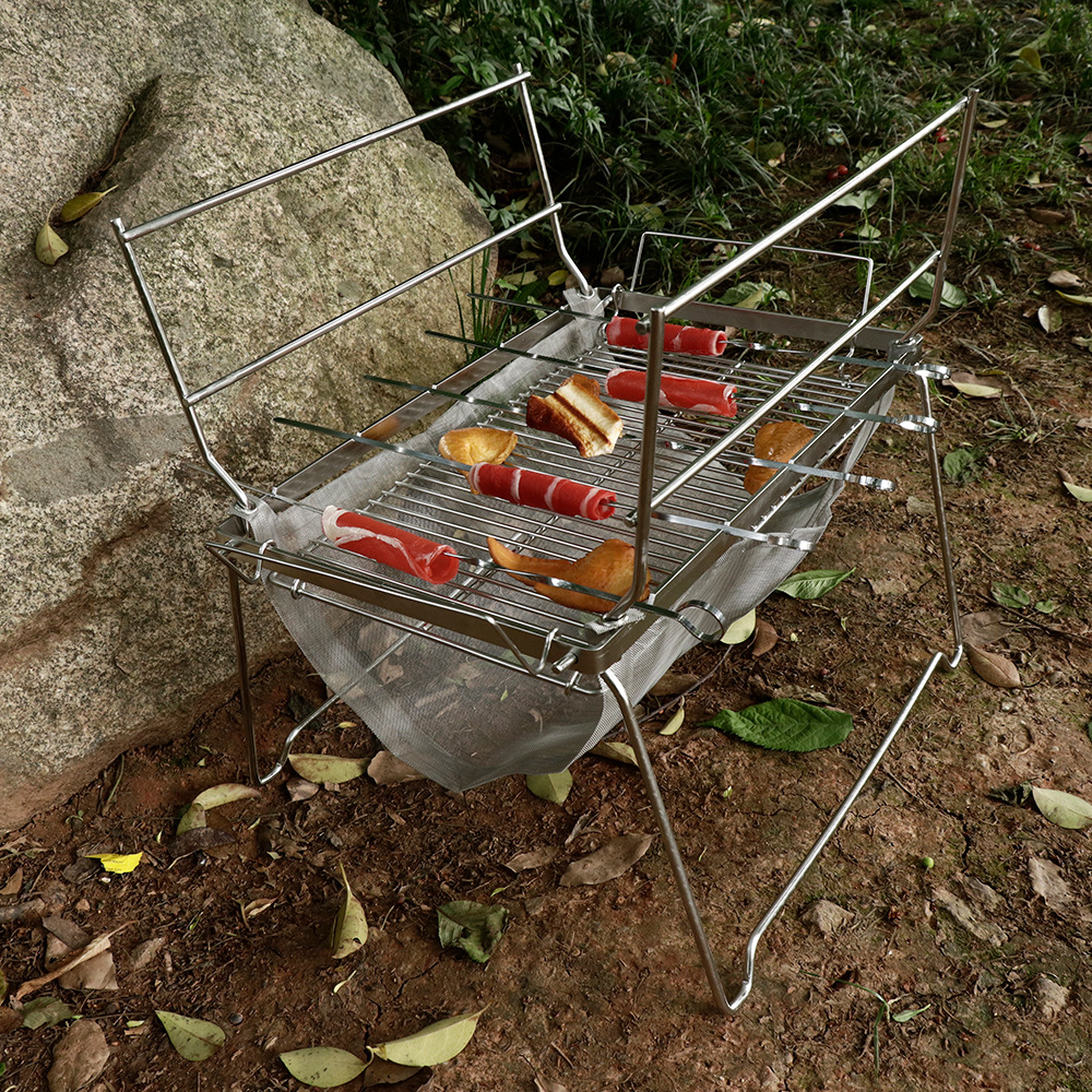 Folding Barbecue Grill Camping - Camp Grill Portable Folding recension och pris