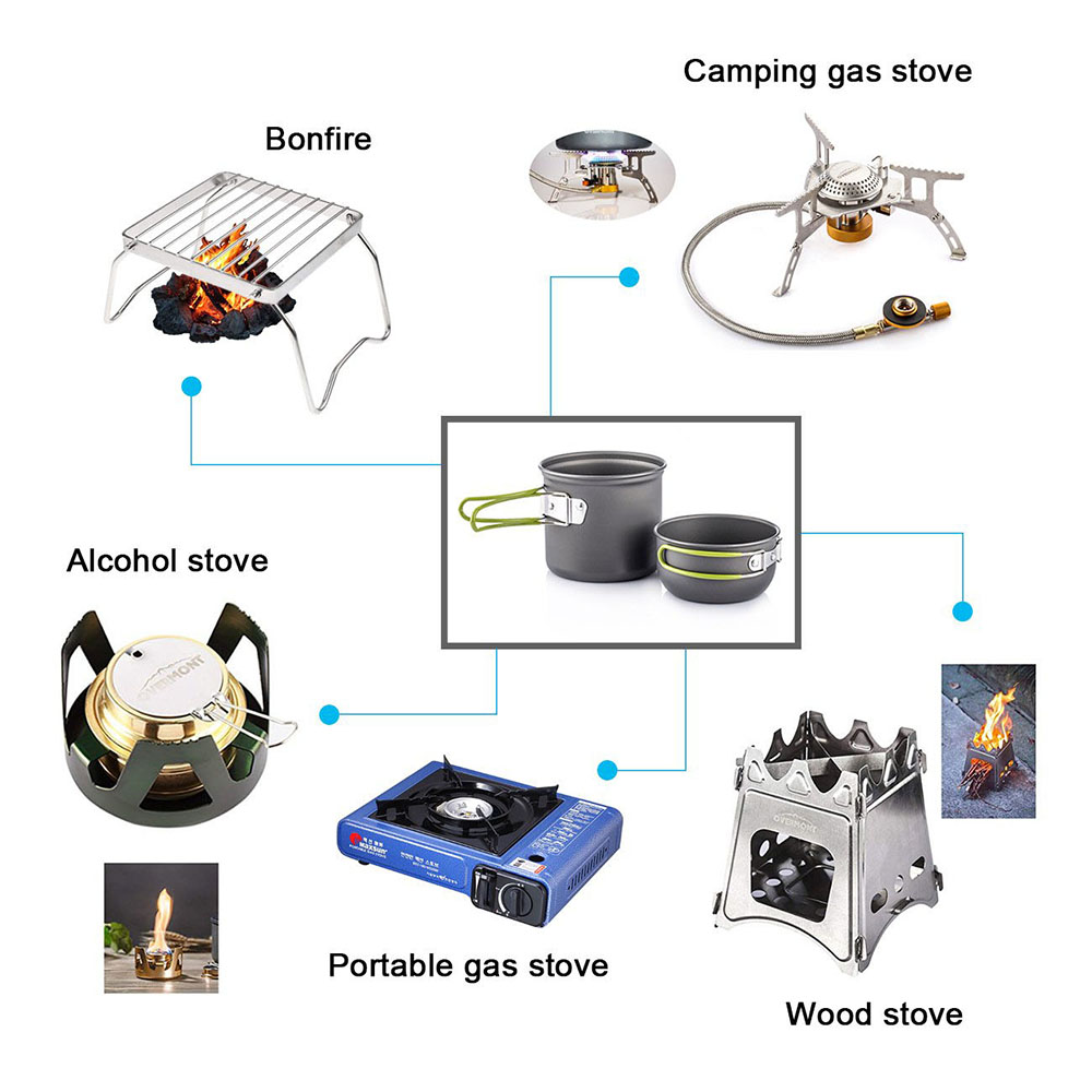 Ultralight Camping Pots Cookwa - Camping Cooking Hardware recension och pris