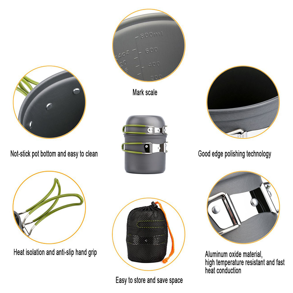 Ultralight Camping Pots Cookwa - Camping Cooking Hardware recension och pris