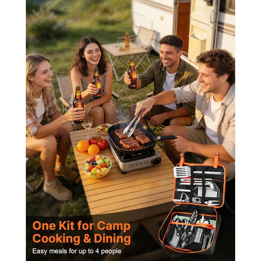 Compact Camping Kitchen Set wi - Camping Cooking Kitchen recension och pris
