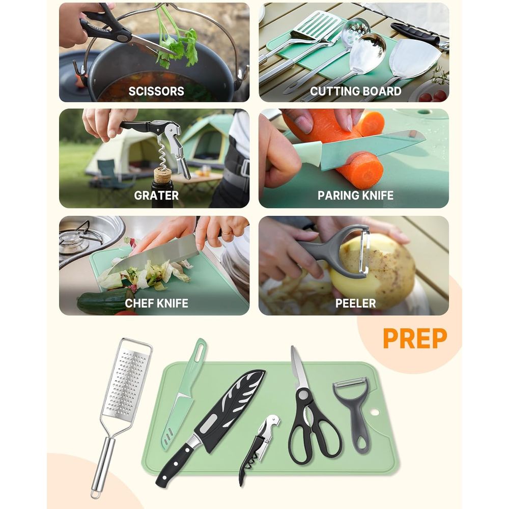 Compact Camping Kitchen Set wi - Camping Cooking Kitchen recension och pris