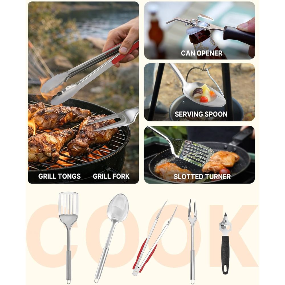 Compact Camping Kitchen Set wi - Camping Cooking Kitchen recension och pris
