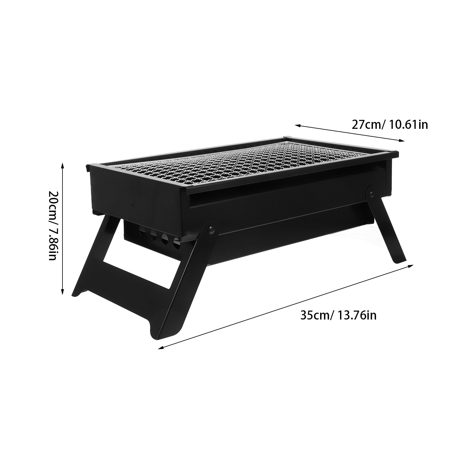 Portable Folding Charcoal Gril - Camp Grill Portable Folding recension och pris