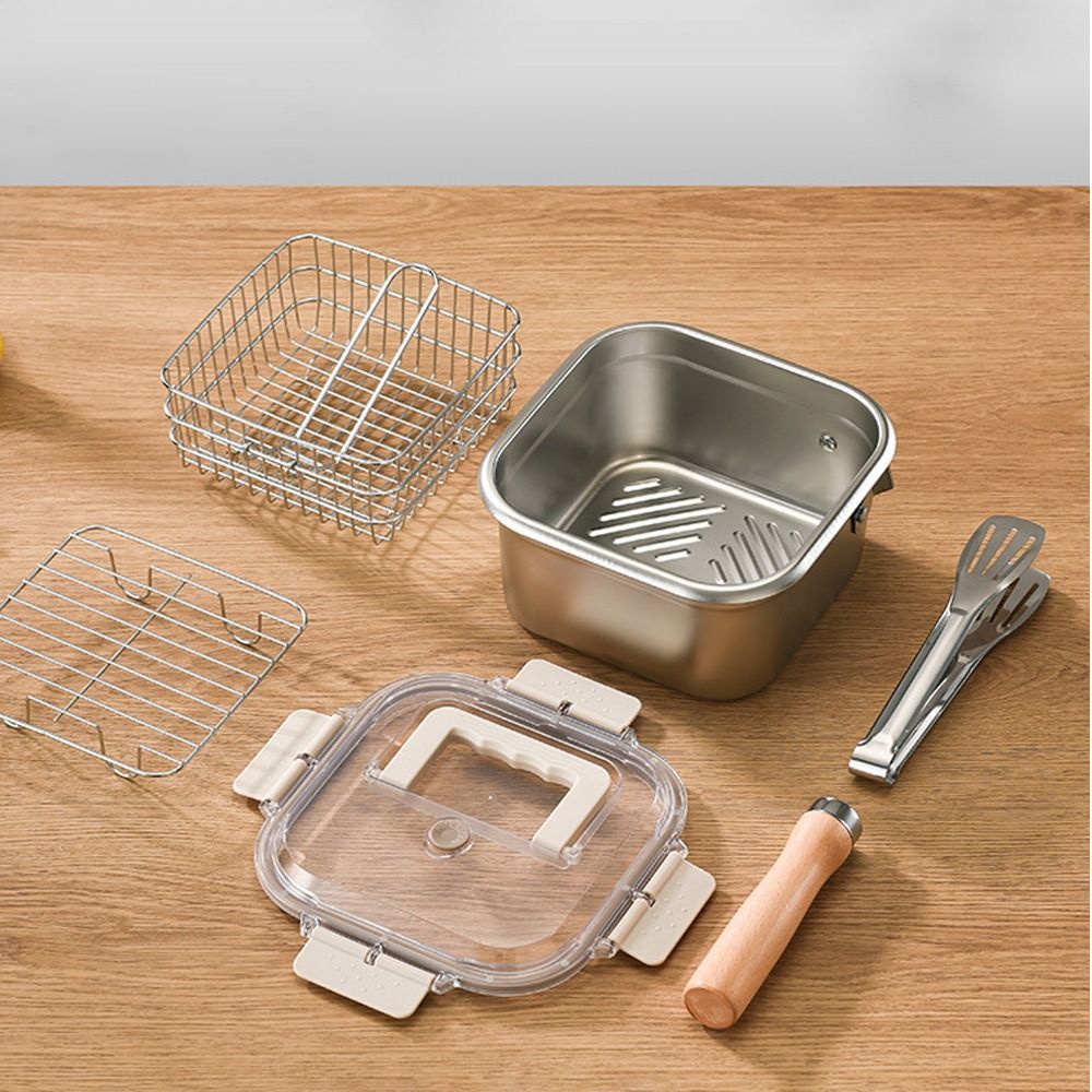 Portable Stainless Steel Fryin - Camping Cooking Candle recension och pris