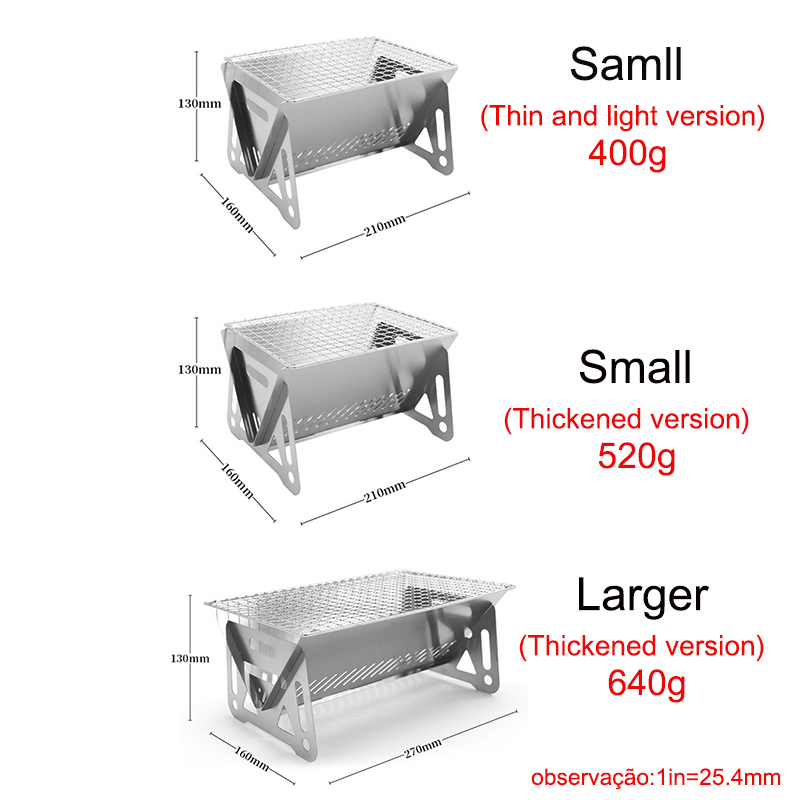 Portable Folding Barbecue Gril - Camp Grill Portable Folding recension och pris