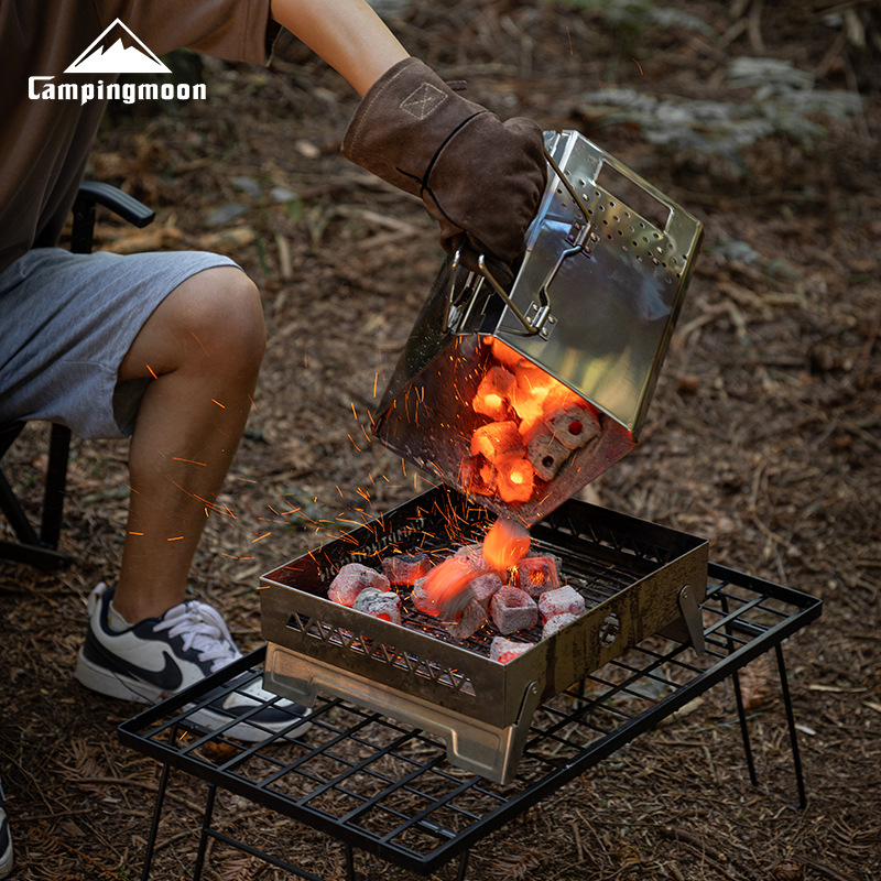 MT-18 Stainless Steel Hiking F - Camp Grill Portable Folding recension och pris