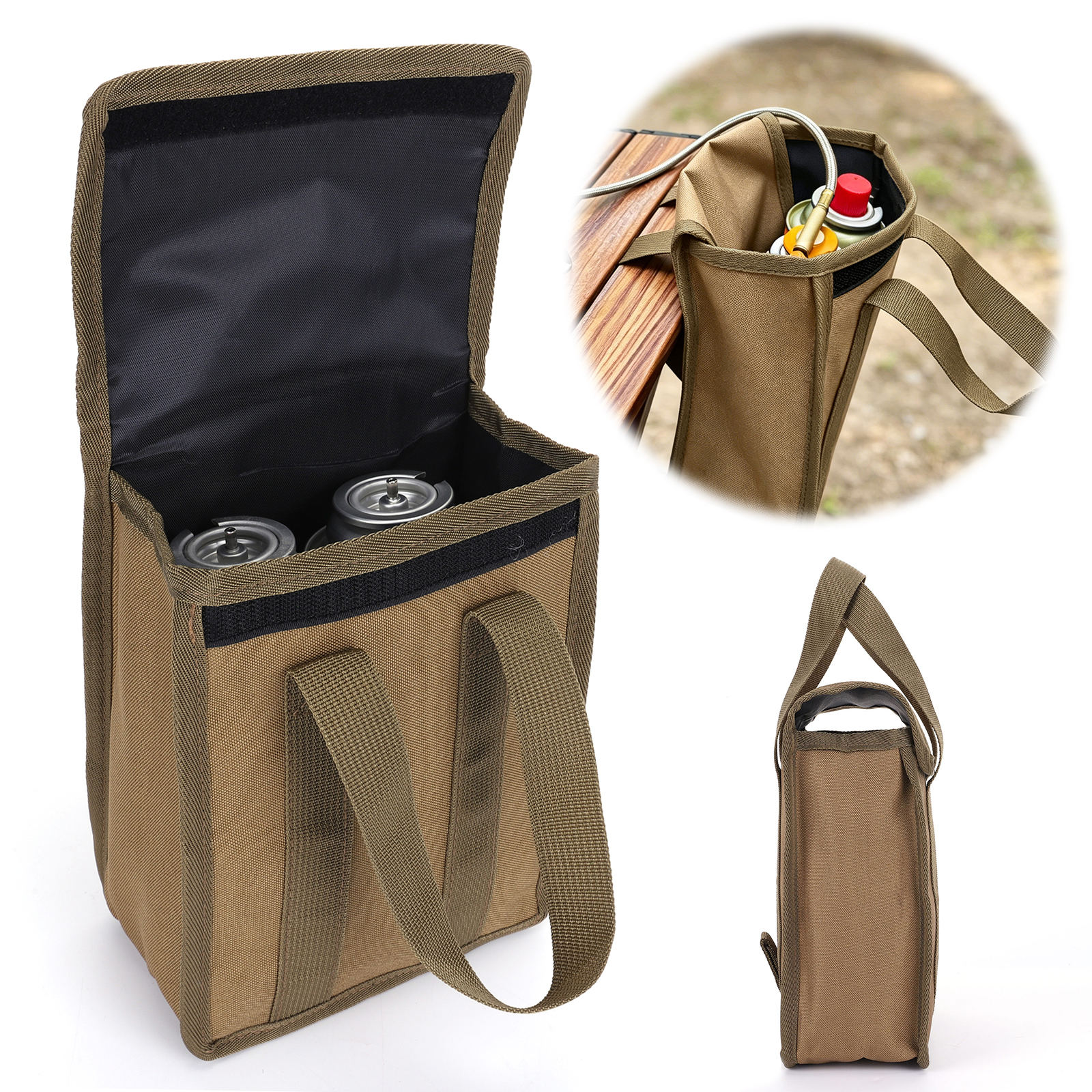 Oxford Cloth Gas Cylinder Stor - Camping Cooking Container recension och pris
