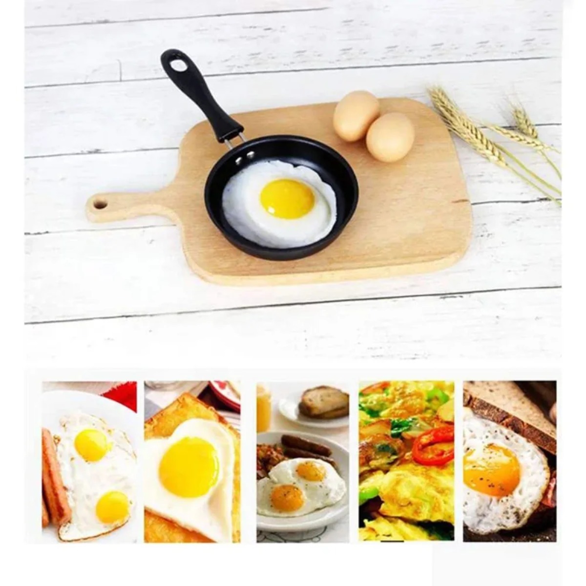 Mini Frying Pan with Handle Po - Camping Cooking Candle recension och pris
