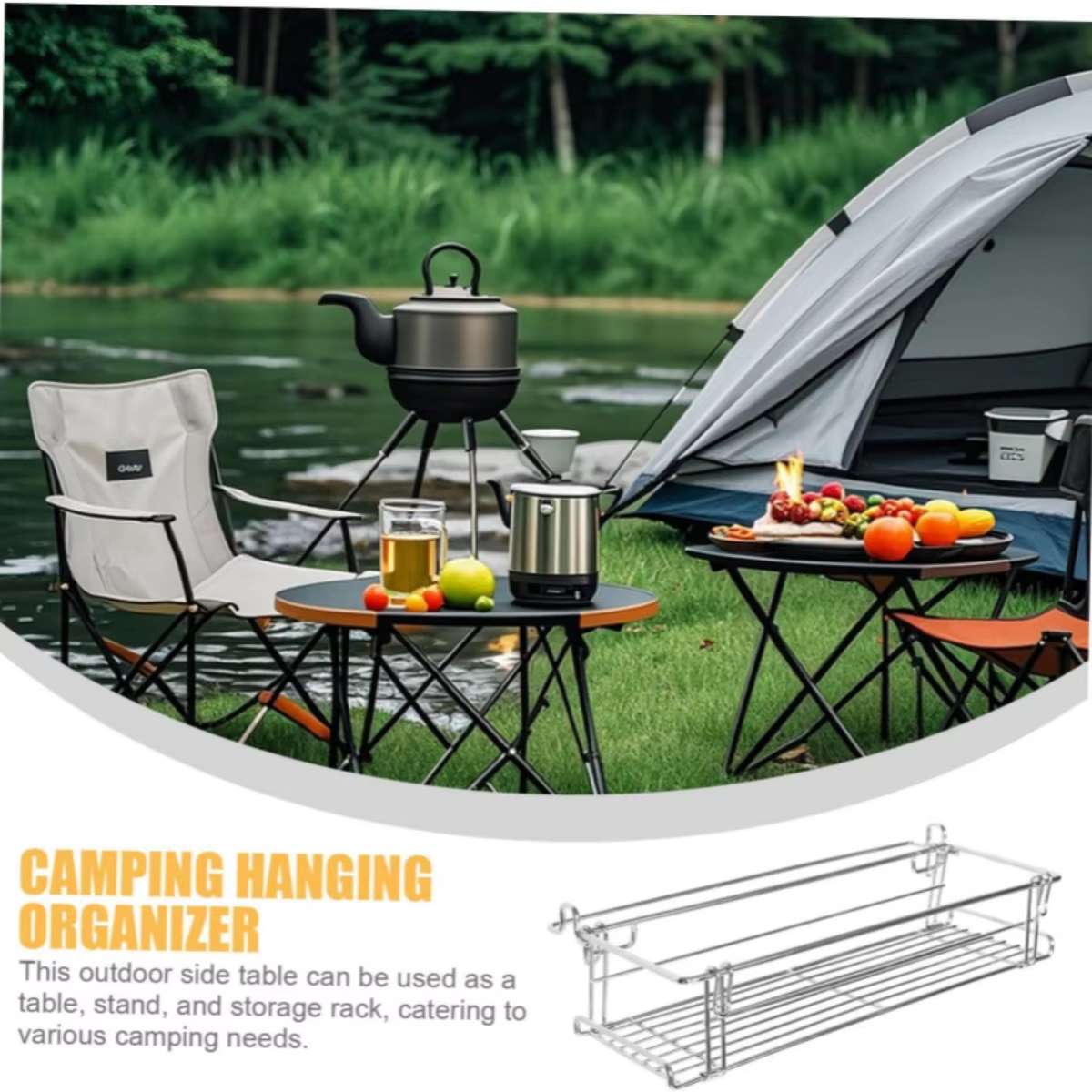 Aluminum IGT Table Side Storag - Camping Cooking Table With Storage recension och pris