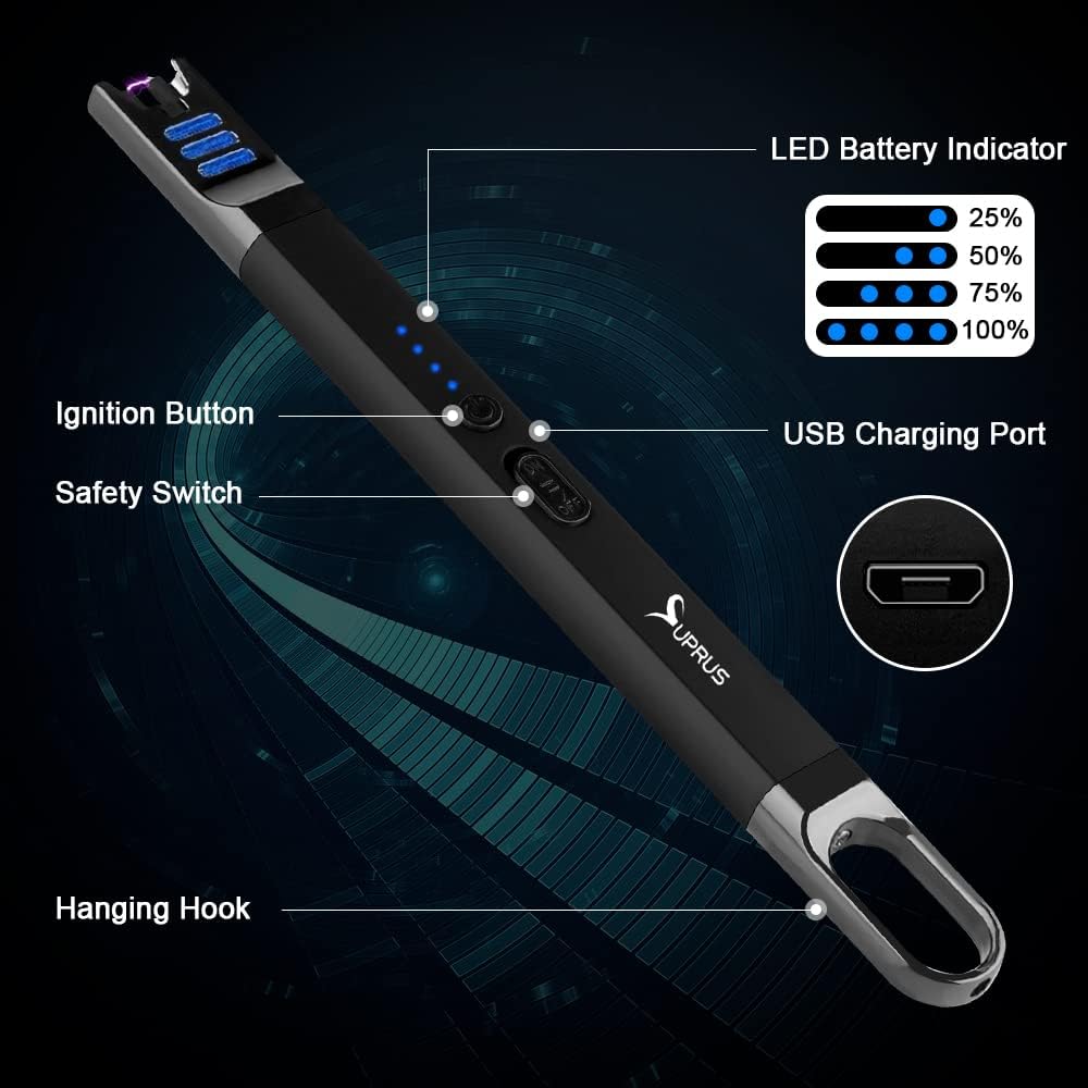Electric Arc Lighter Windproof - Camping Cooking Candle recension och pris