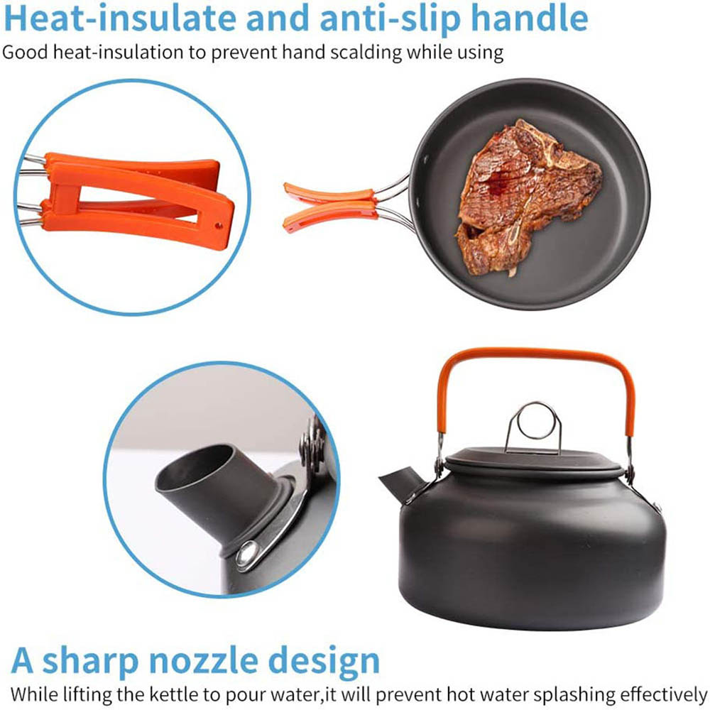 1pcs/1set Camping Cookware Kit - Camping Cooking Hardware recension och pris