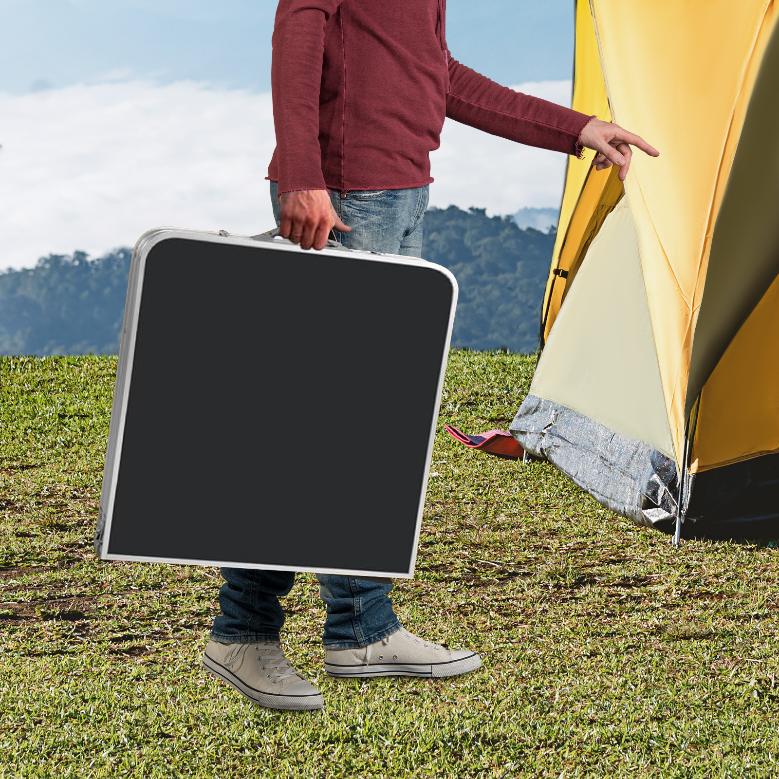 Camping Folding Table Cooking  - Camping Cooking Table With Storage recension och pris