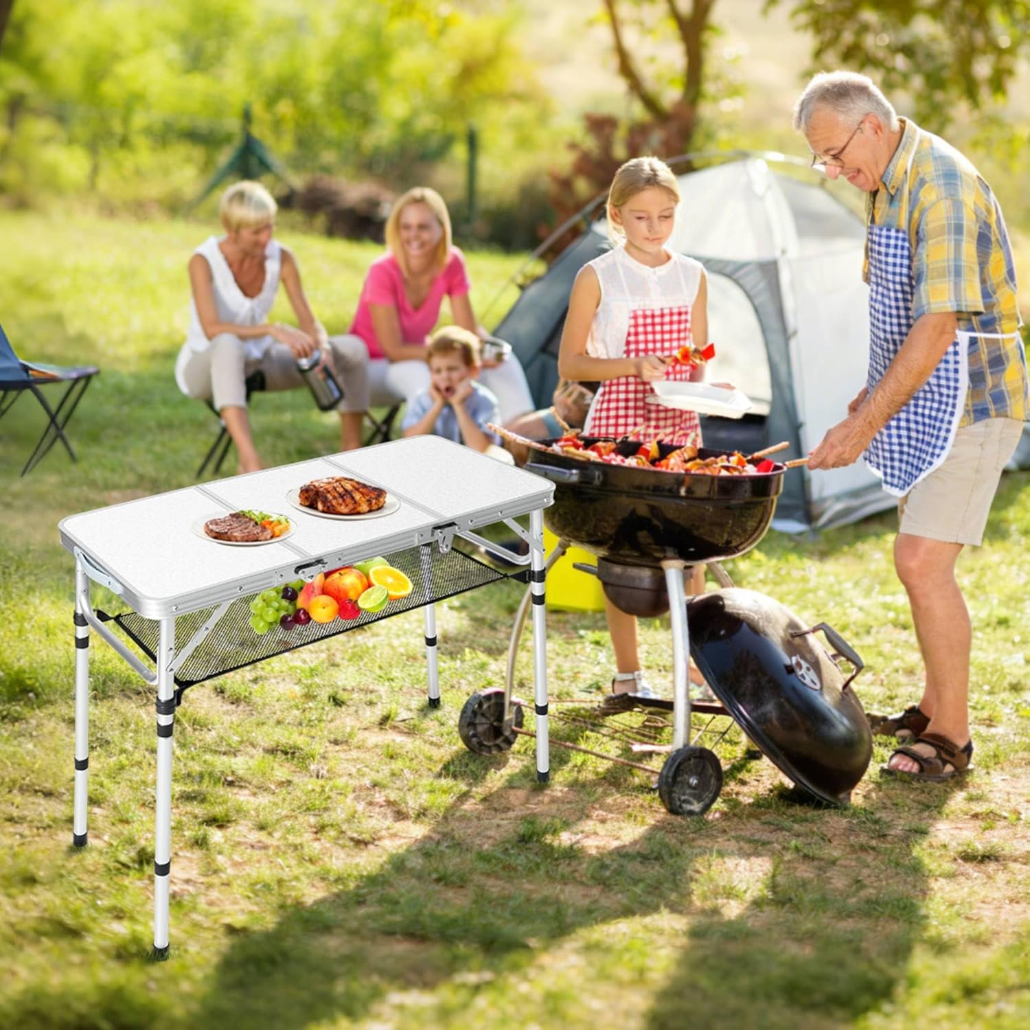 Folding Camping Table With Sto - Camping Cooking Table With Storage recension och pris