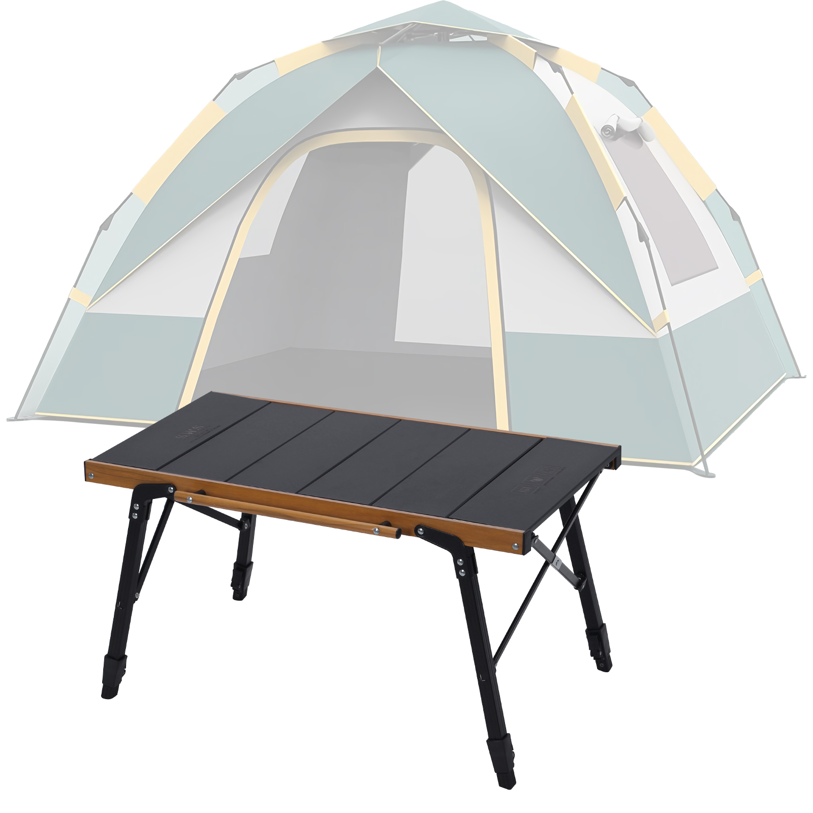 Folding IGT Camping Table with - Camping Cooking Table With Storage recension och pris