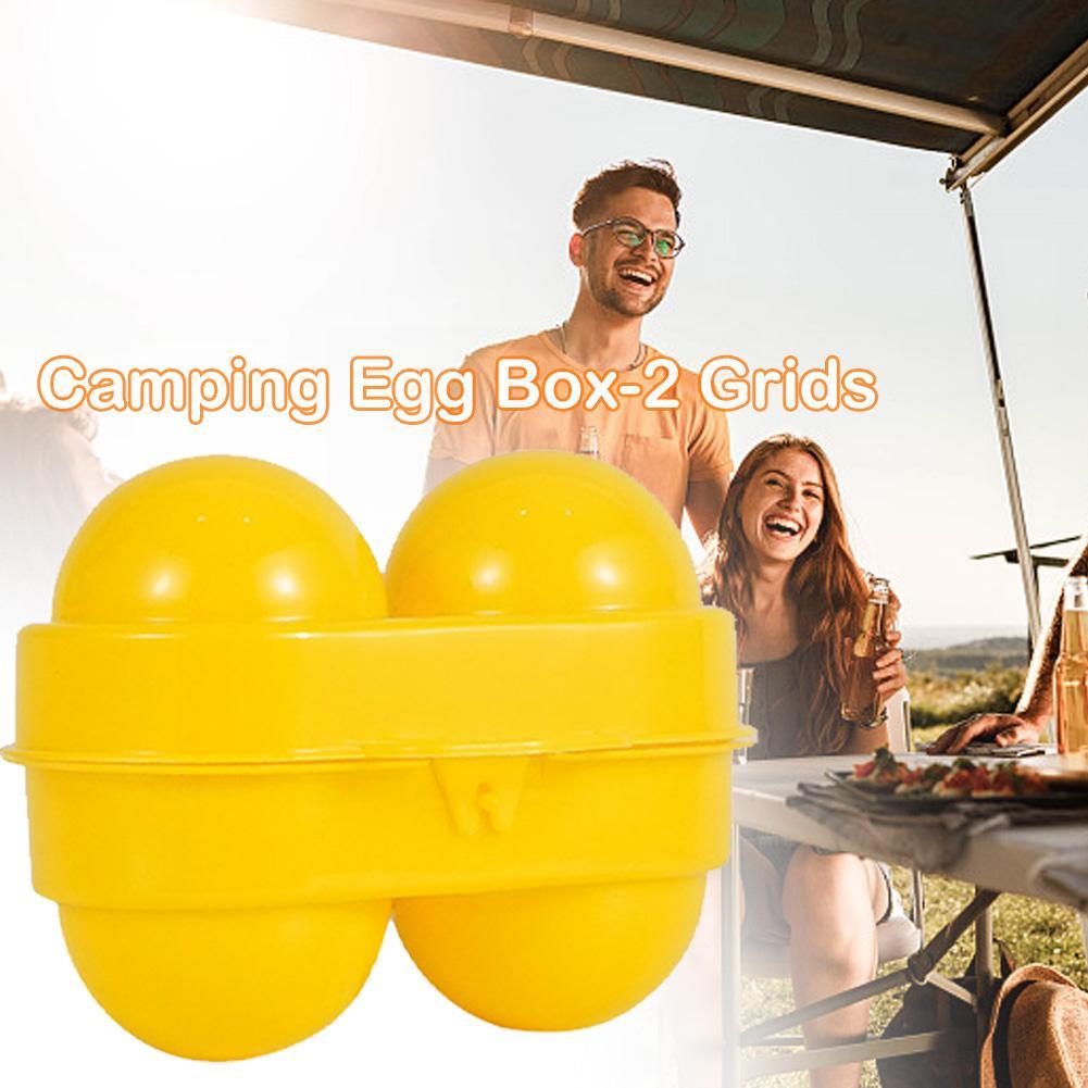 2 Grid Egg Storage Box Contain - Camping Cooking Container recension och pris