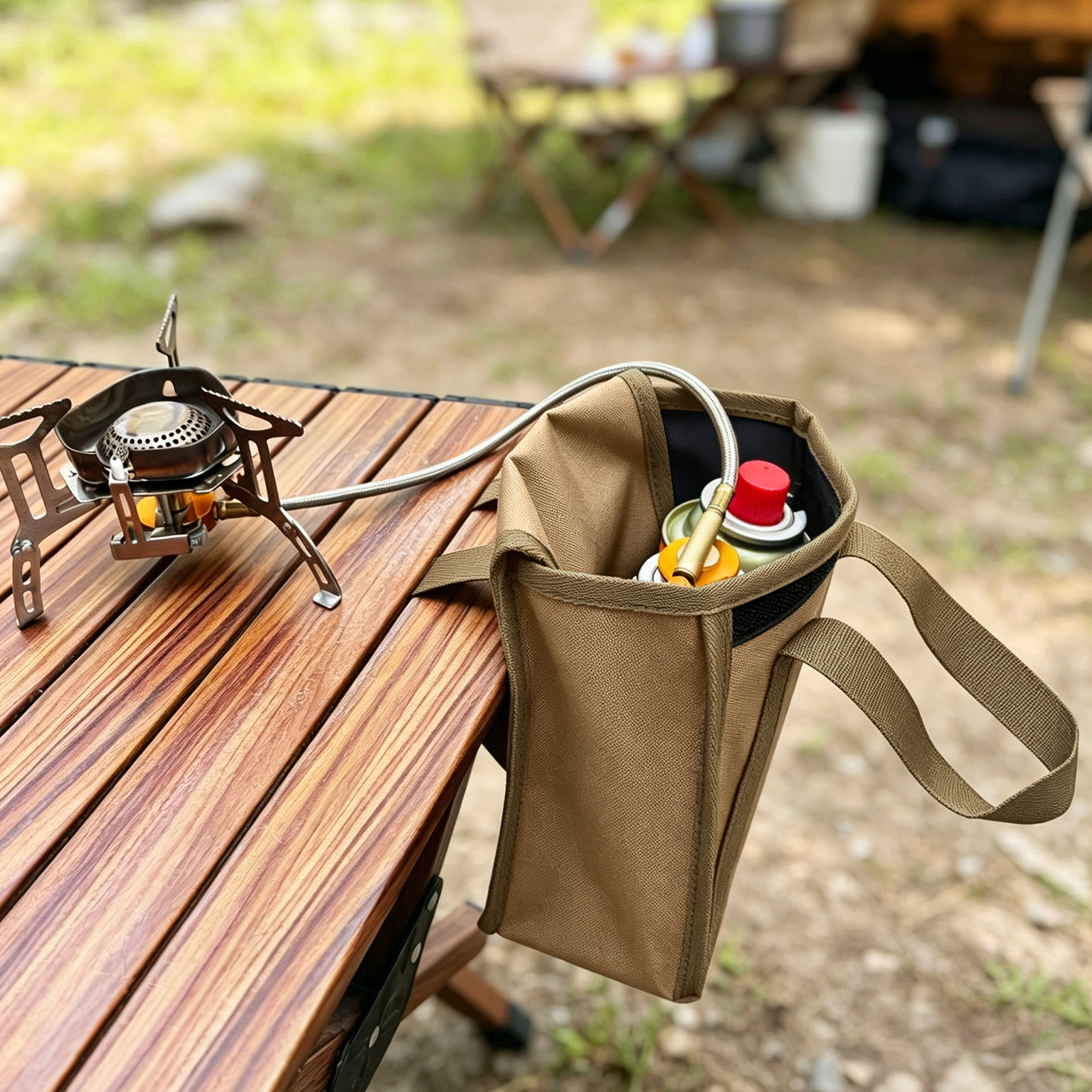 Outdoor Camping Gas Tank Stora - Camping Cooking Container recension och pris