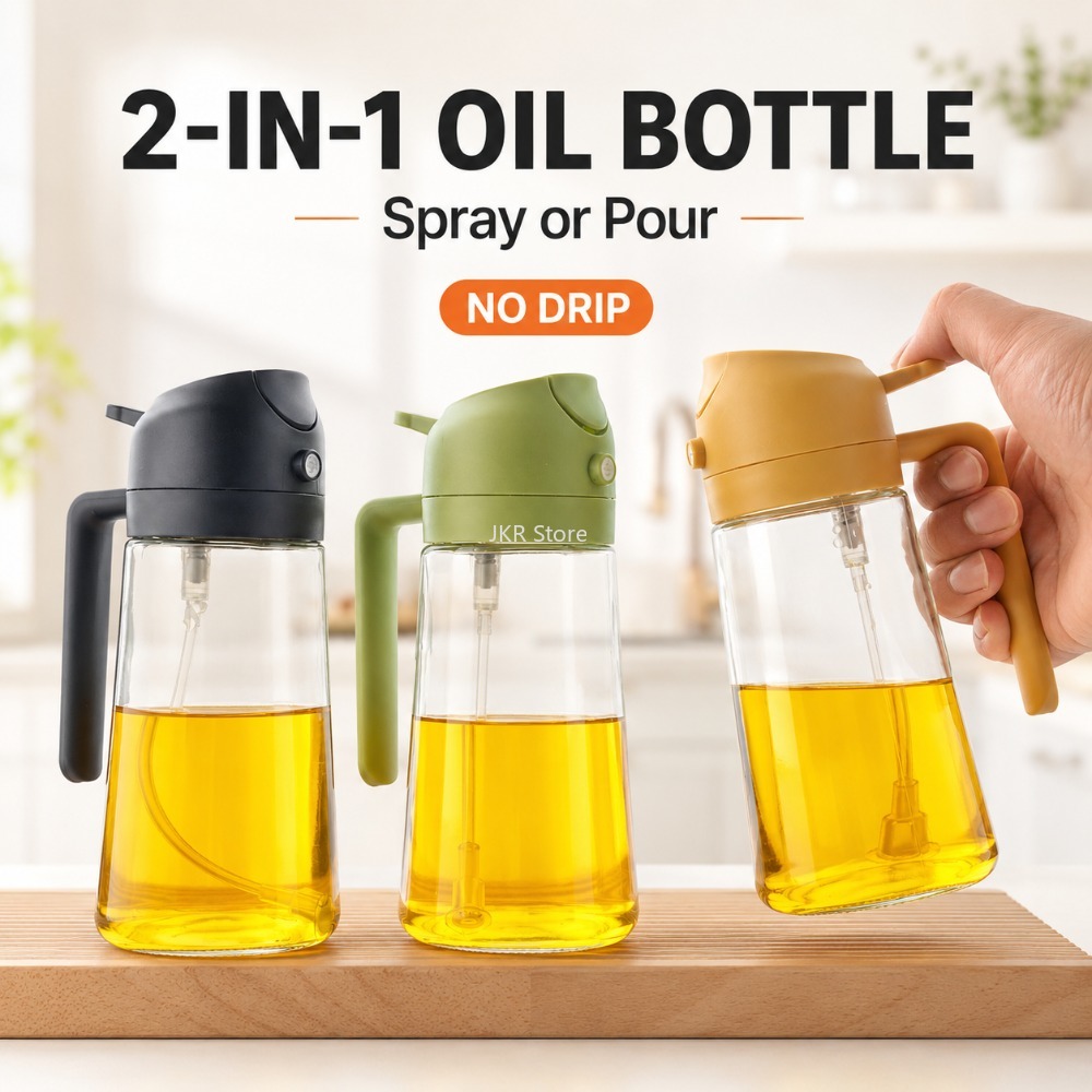2 in 1 Olive Oil Sprayer Dispe - Camping Cooking Kitchen recension och pris