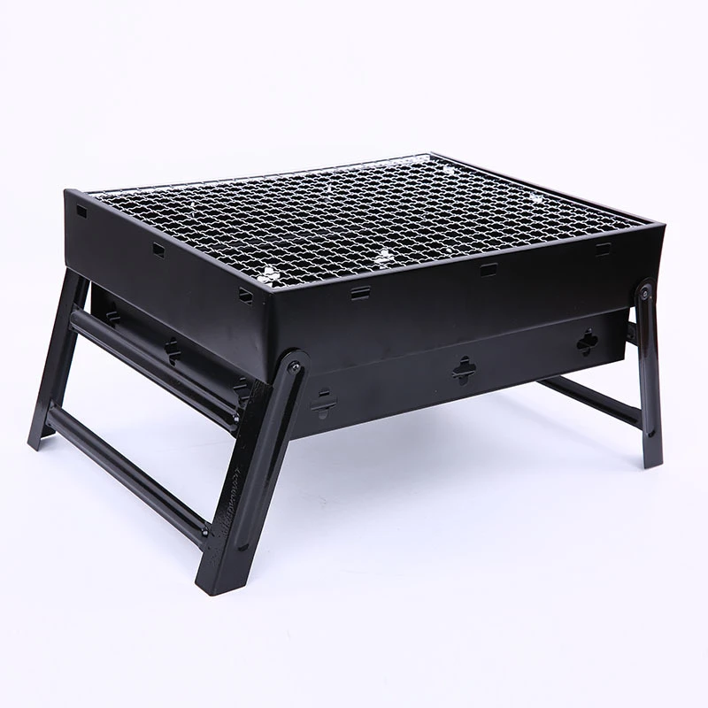 Black BBQ Grill Folding Portab - Camp Grill Portable Folding recension och pris