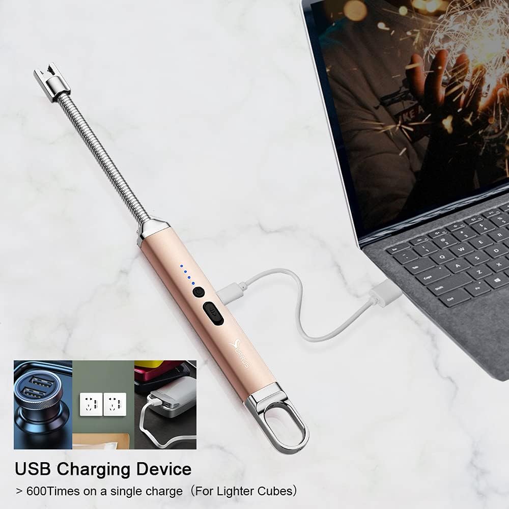 Rechargeable Arc Lighter with  - Camping Cooking Candle recension och pris