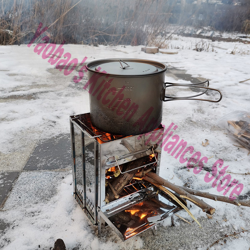 Wood Stove Outdoor Camping Equ - Camping Cooking Portable recension och pris