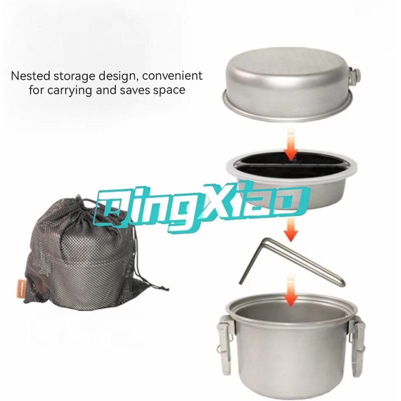 Outdoor 304 Stainless Steel Mu - Camping Cooking Portable recension och pris