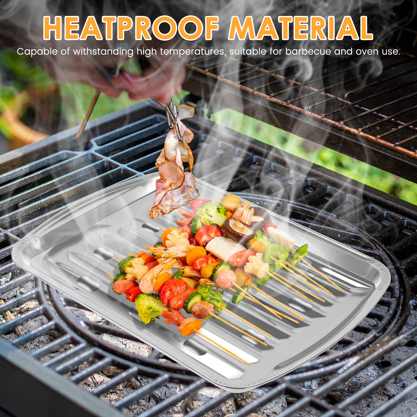 Aluminum Foil Trays Non-Stick  - Camping Cooking Kitchen recension och pris
