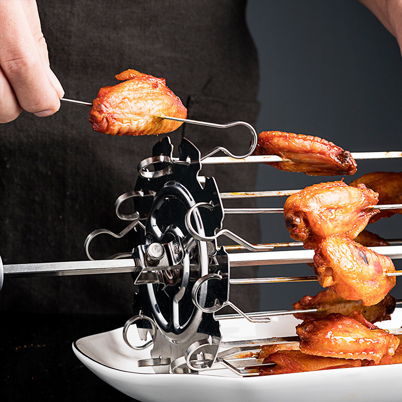1Set Stainless Steel BBQ Kebab - Camping Cooking Candle recension och pris
