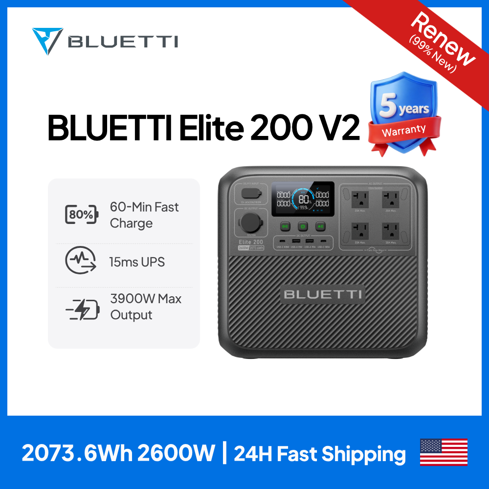【Renew】BLUETTI Elite 200 V2 Po - Camping Cooking Utensils Kit recension och pris