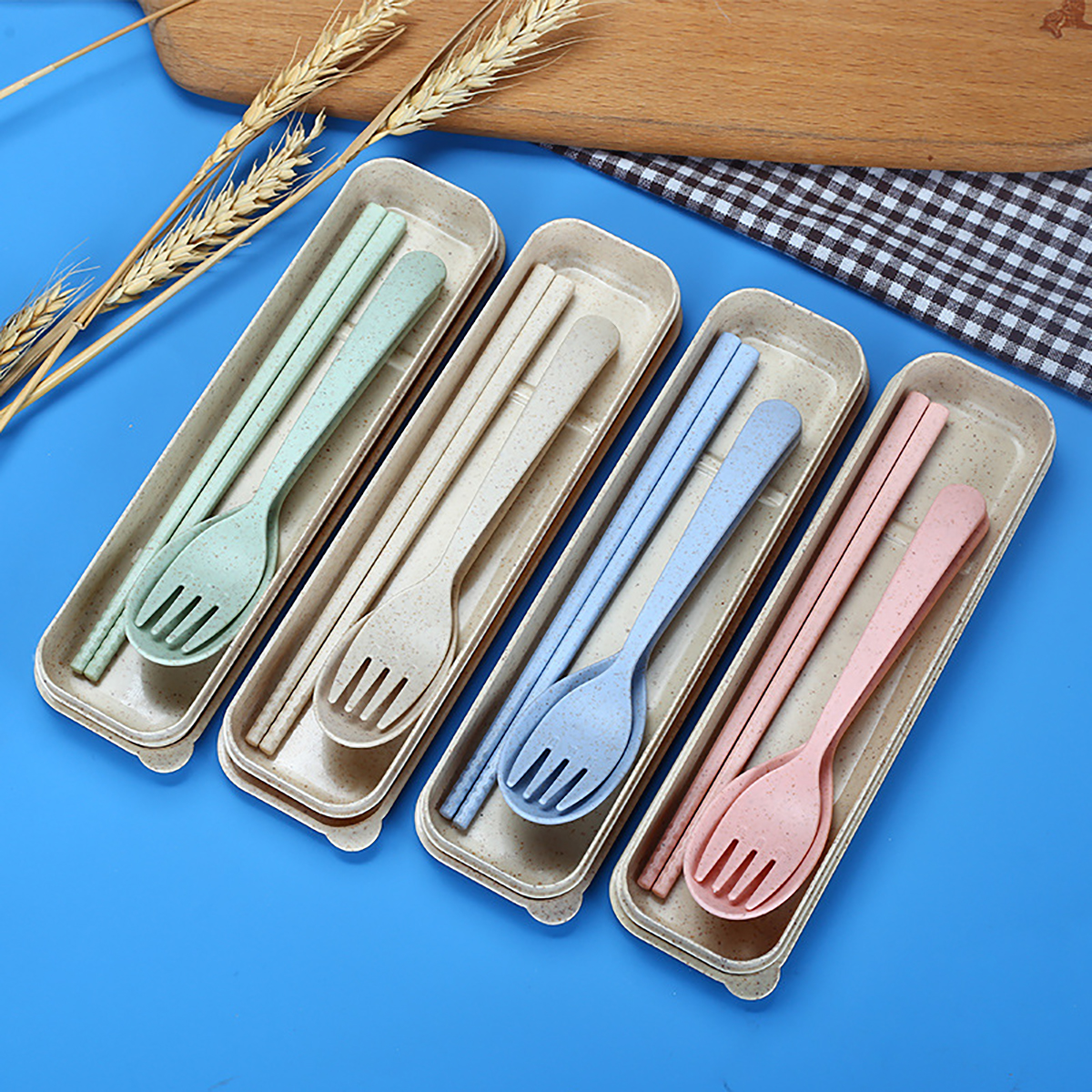 Fork Spoon Chopsticks Bowls Cu - Camping Cooking Utensils Kit recension och pris
